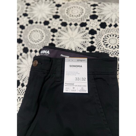 Sonoma Straight Fit Pants – Size 33x32 - Black – 287 - Picture 2 of 4